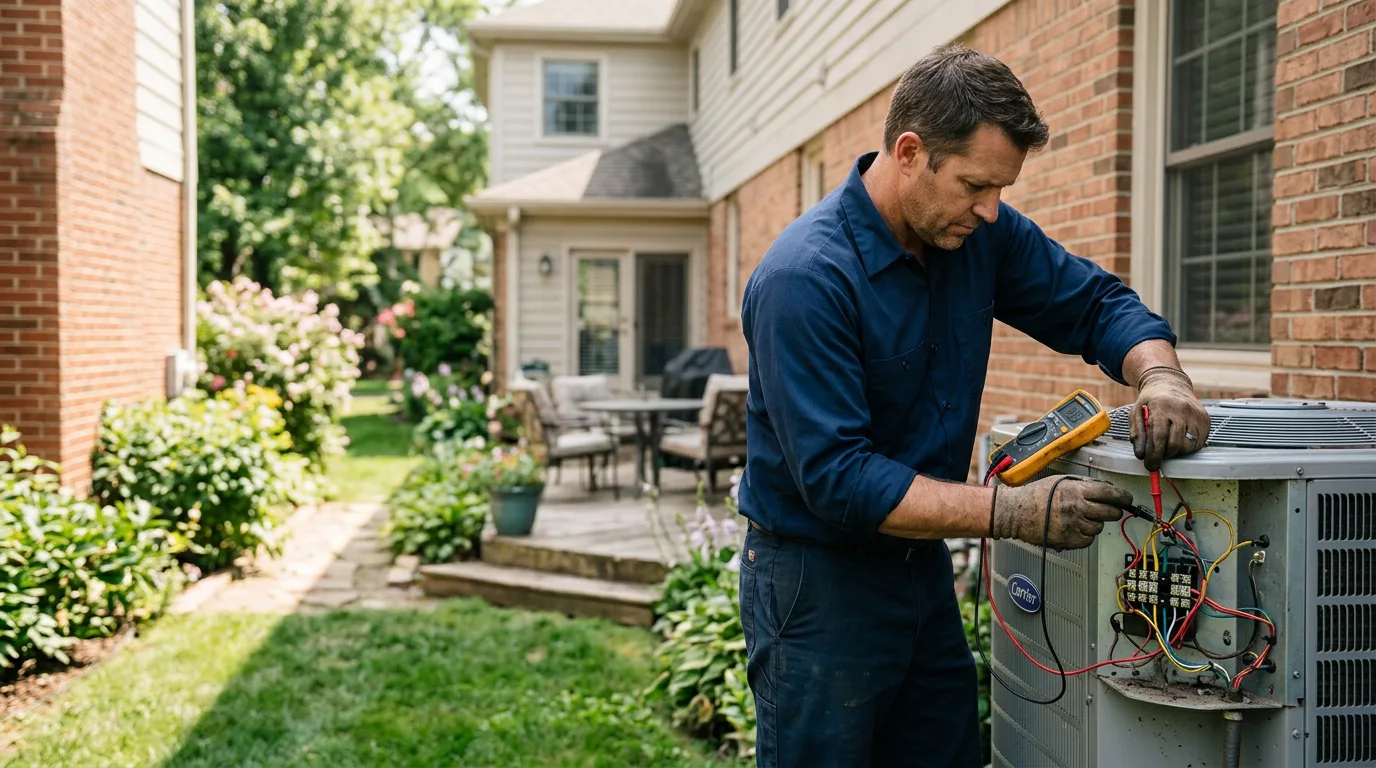 HVAC technician working near Fisherville, KY